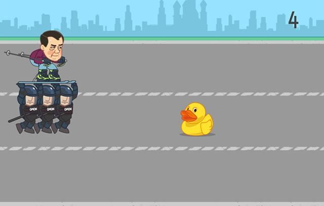 Медведєв проти качечок: в інтернеті опублікували захопливу онлайн-гру Медведєв проти качечок: в інтернеті опублікували захопливу онлайн-гру