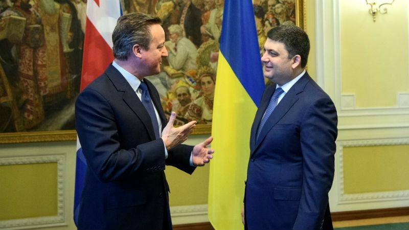 Зустріч двох прем'єрів: про що говорили Гройcман з Кемероном Зустріч двох прем'єрів: про що говорили Гройcман з Кемероном