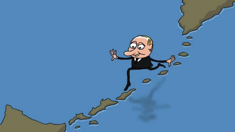 Курйоз дня: Путін випадково сфотографувався з українським Кримом 