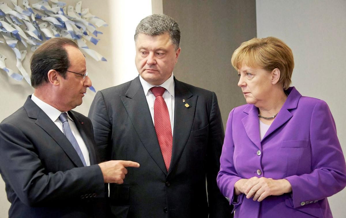 Порошенко провел телефонный разговор с Меркель и Олландом: обнародованы подробности