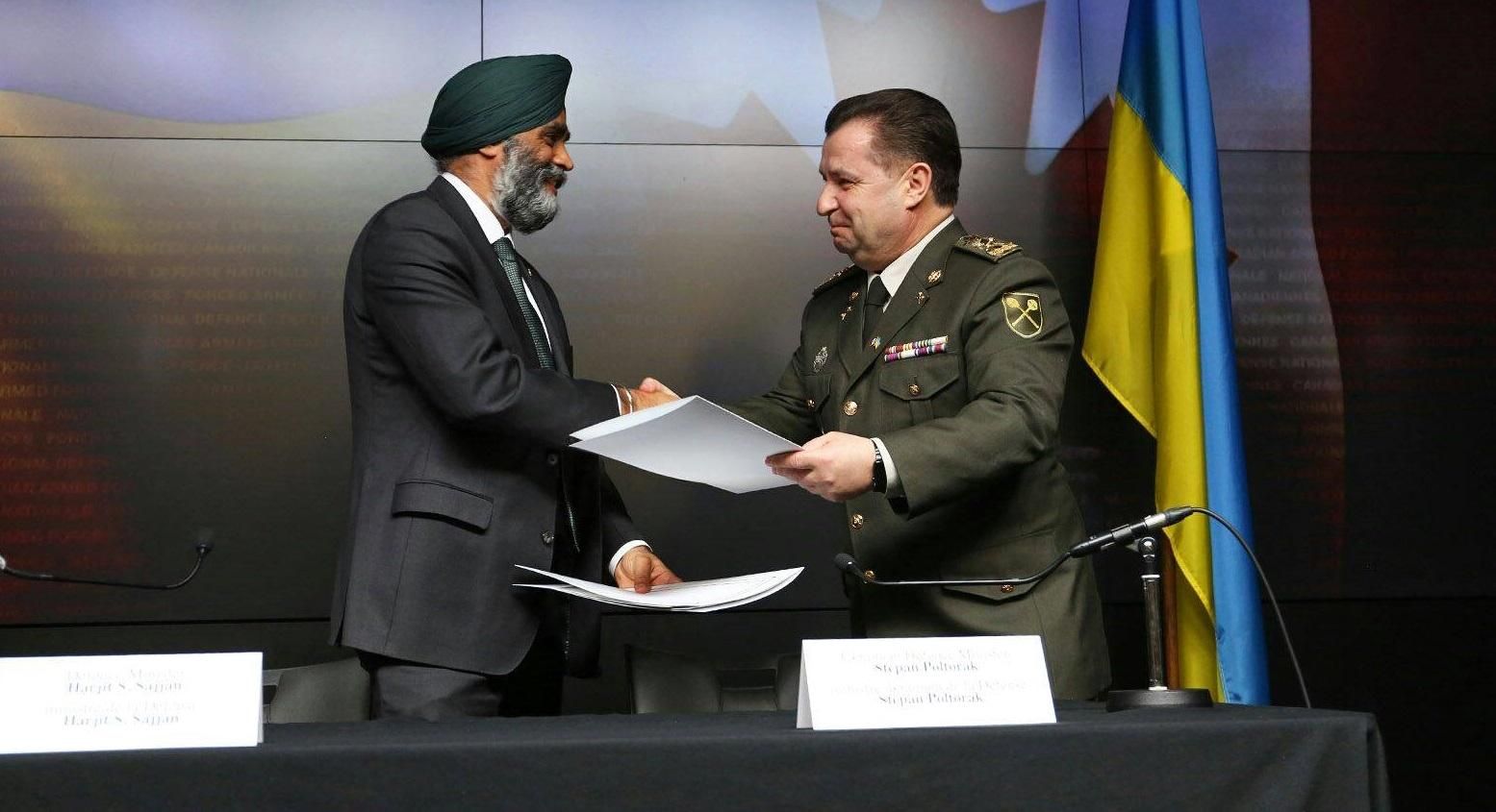 Украина договорилась с Канадой о военном сотрудничестве