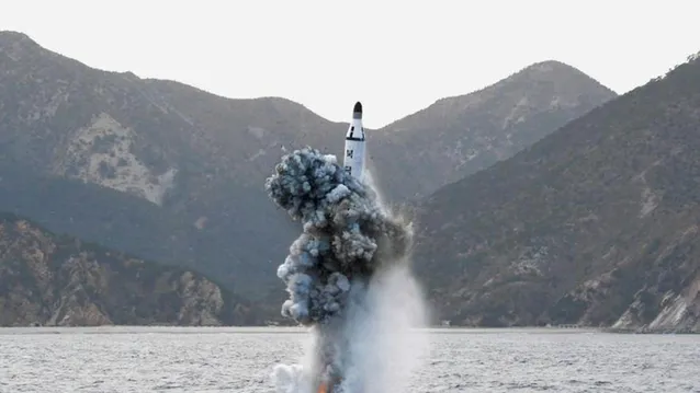 Запуск балістичної ракети КНДР