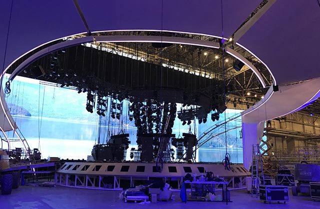 Евровидение-2017: появились фото со строительства главной сцены