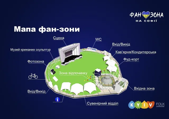 Фан-зона на Софійській площа Фан-зона на Софійській площа