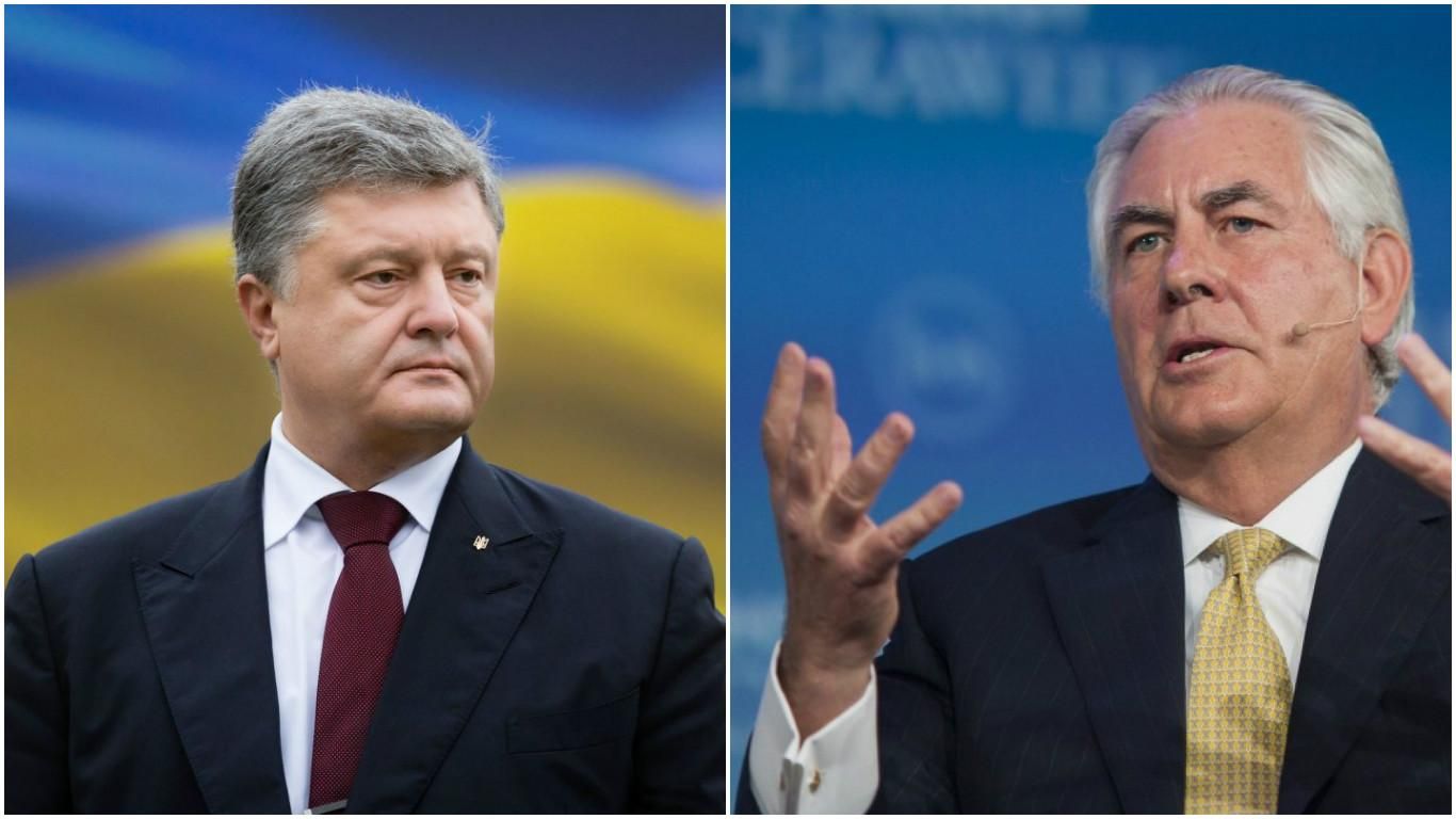Порошенко провел переговоры с Тиллерсоном: подробности разговора Порошенко провел переговоры с Тиллерсоном: подробности разговора
