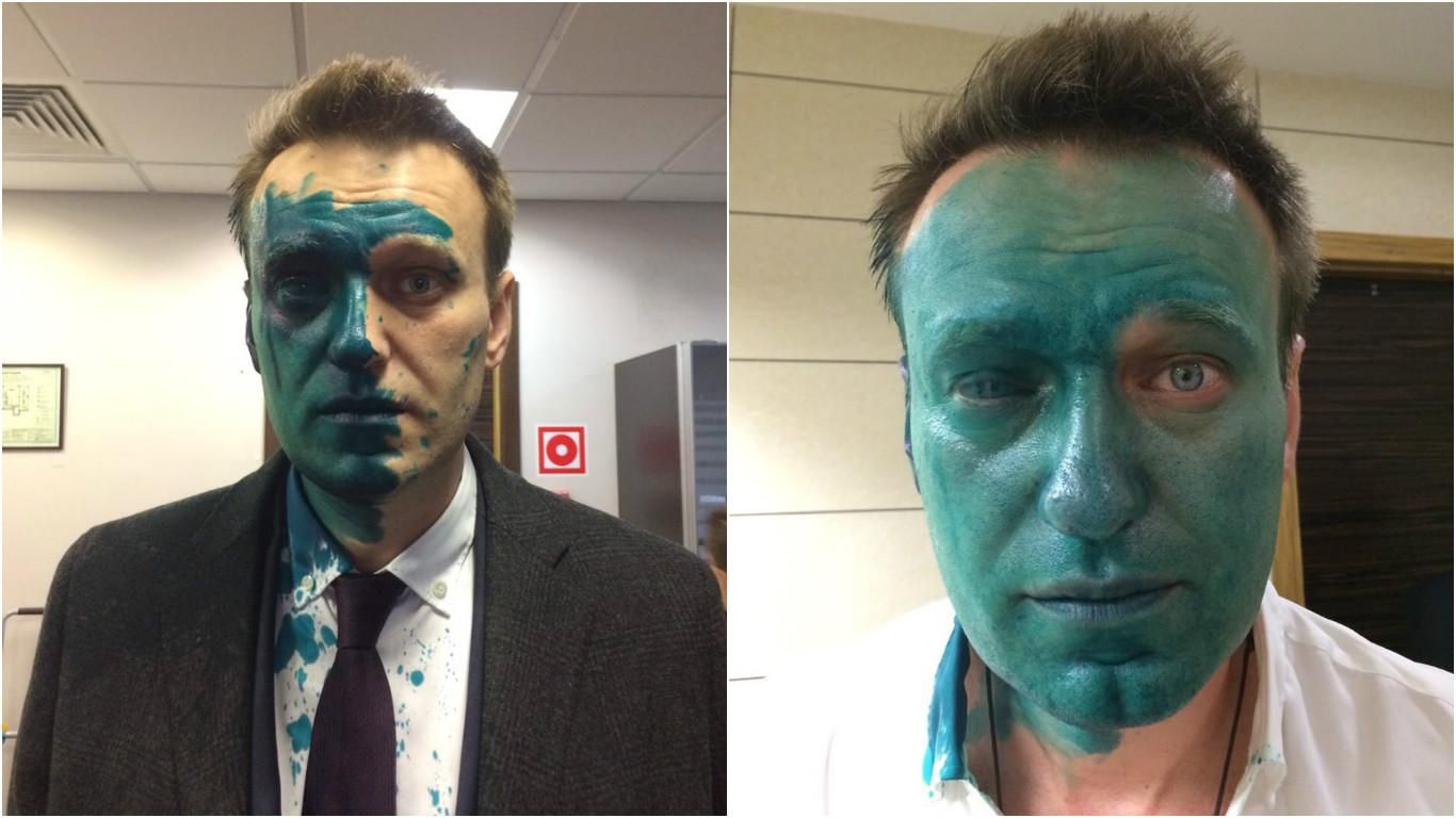 В мережі з'явилося відео зухвалого нападу на Навального 