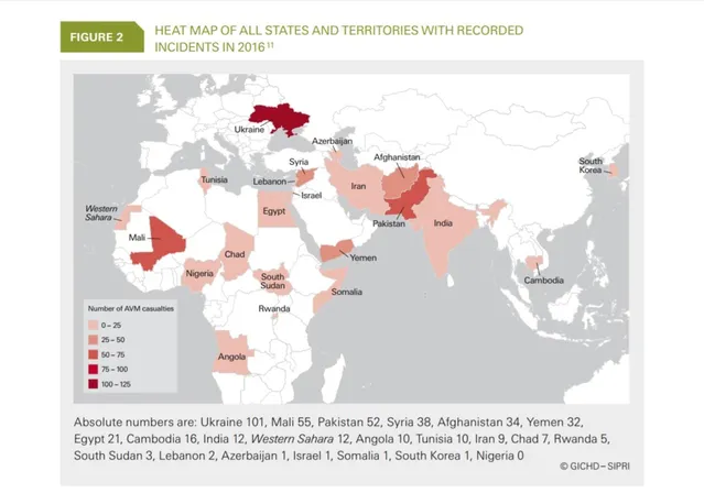 Україна, міни, жертви