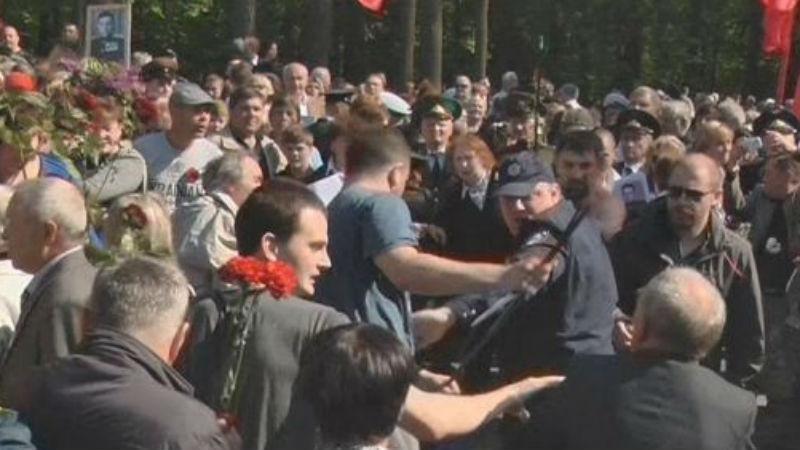 В Харькове во время празднования Дня победы произошло столкновение: появилось видео