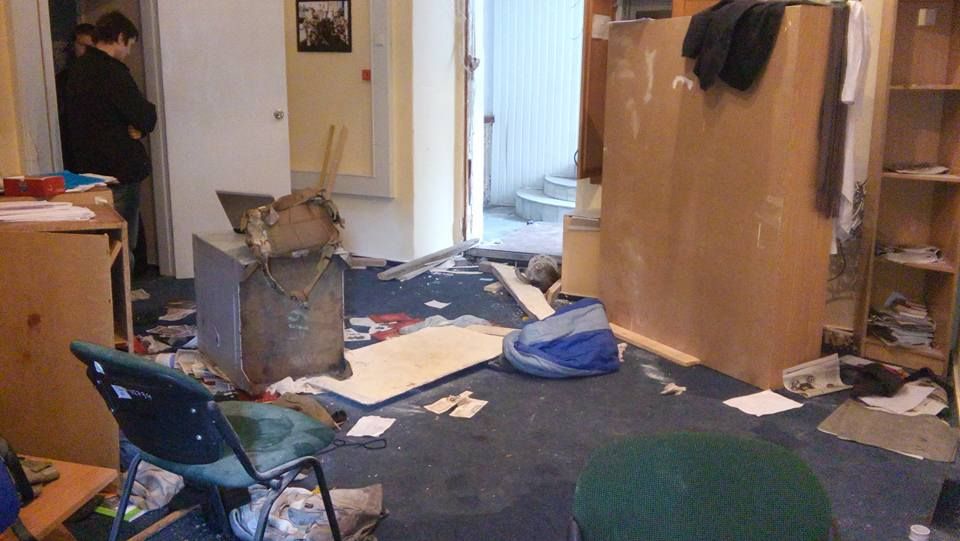 В ОУН показали, что осталось от их штаба после погрома В ОУН показали, что осталось от их штаба после погрома