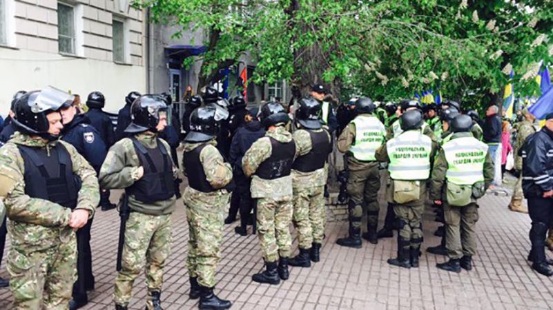 У МВС дали пояснення блокуванню штабу ОУН у Києві 