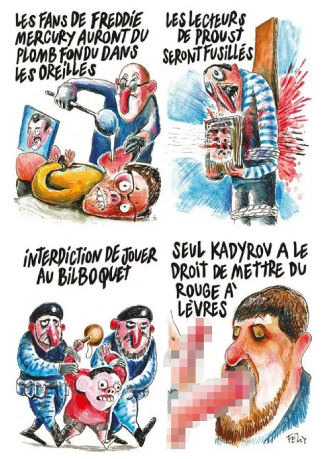 Charlie Hebdo опублікував карикатуру на Кадирова