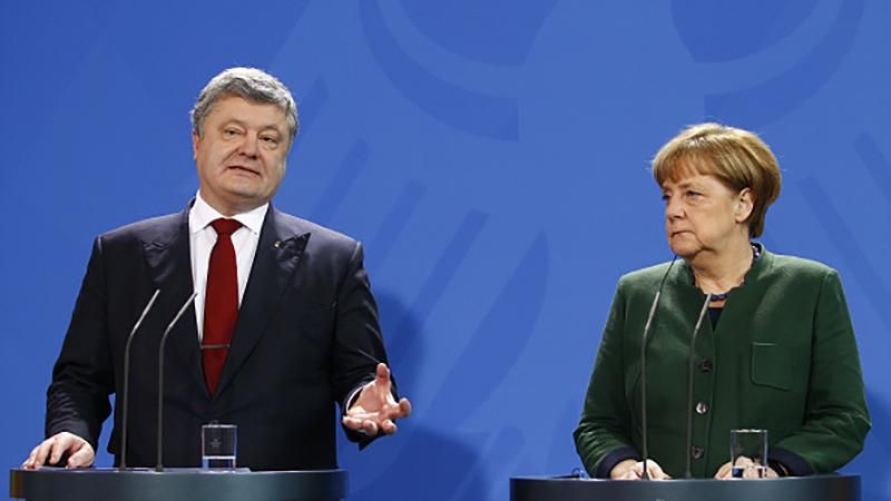 Порошенко провел переговоры с Меркель