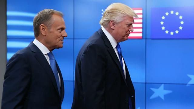 Трамп зустрівся з Туском: говорили про Україну Трамп зустрівся з Туском: говорили про Україну