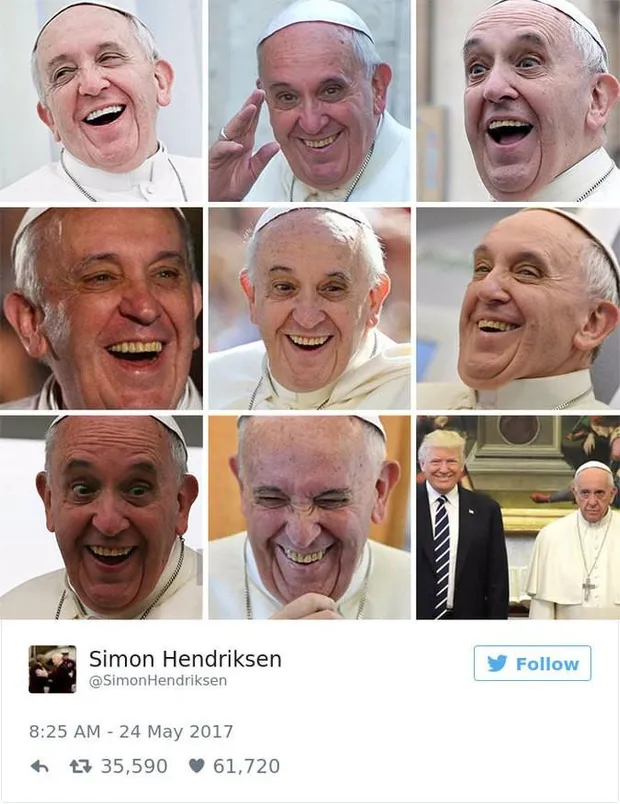 Емоції Папи Римського