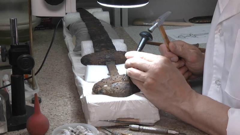 Розпочалася реставрація унікального "Меча вікінга" Розпочалася реставрація унікального "Меча вікінга"