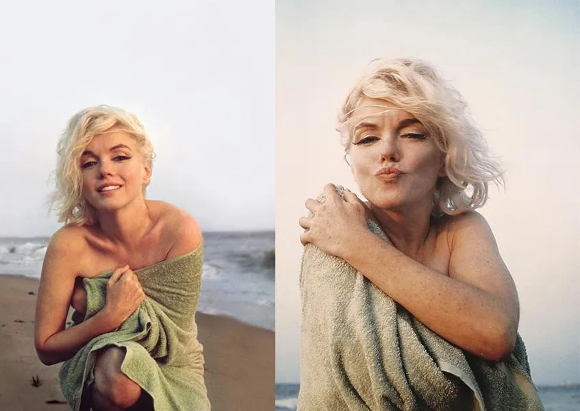 Мерилін Монро на пляжі Мерилін Монро на пляжі