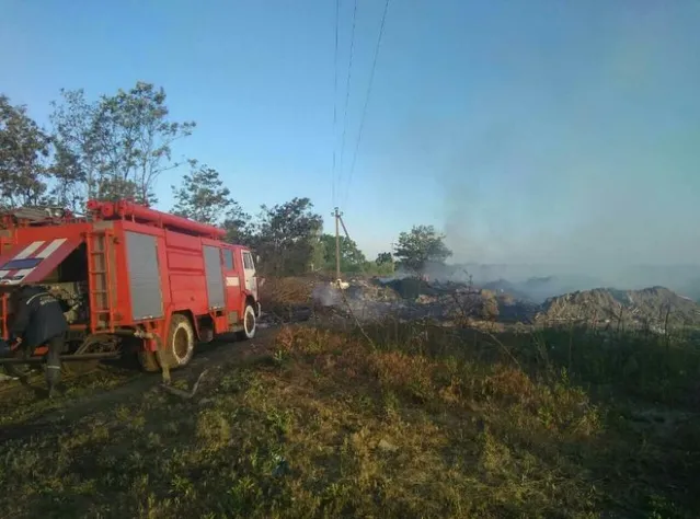 Пожежа на сміттєзвалищі на Київщині 