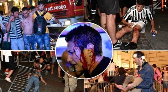 В фан-зоне в Турине из-за давки пострадали более 1500 человек