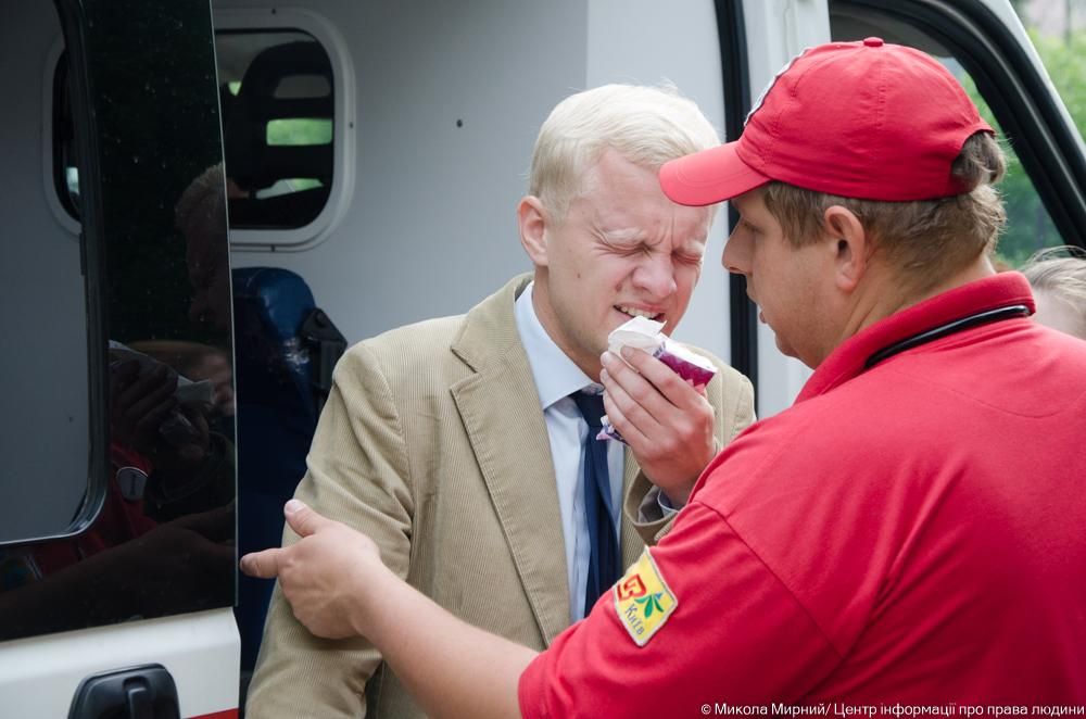 Шабунин ударил луганского блогера: фото и видео