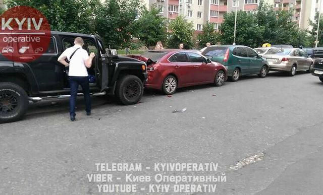В Киеве произошла крупномасштабное ДТП: в аварию попали сразу 5 автомобилей