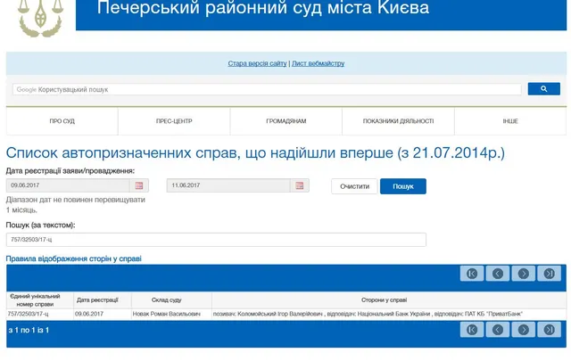 Коломойський просить суд розірвати договір поруки з НБУ по боргах Коломойський просить суд розірвати договір поруки з НБУ по боргах