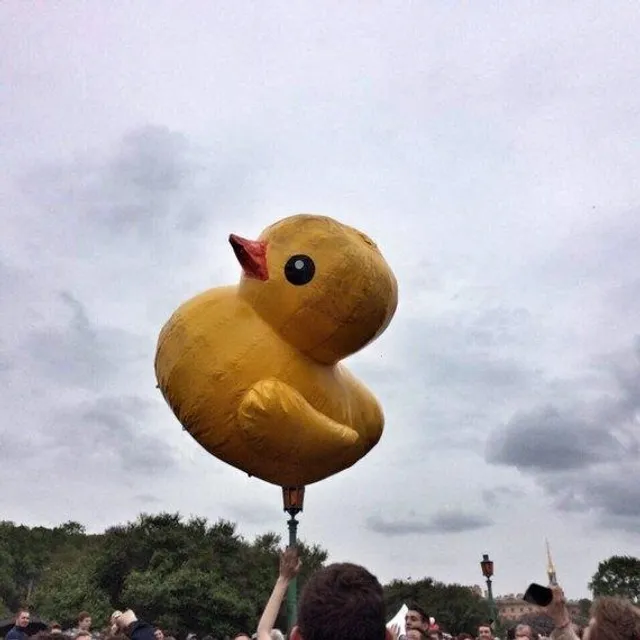 Мітинги в Росії 2017: у Петербурзі затримали качку Мітинги в Росії 2017: у Петербурзі затримали качку