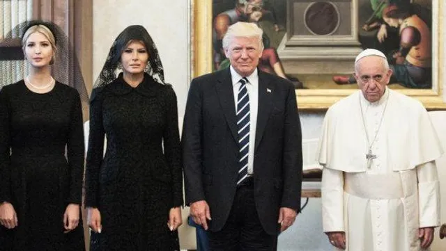 Папа Римський не надто задоволений зустріччю з Трампами