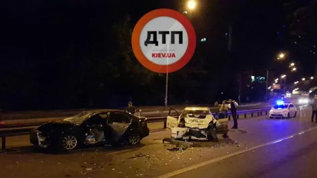 Авария в Киеве с участием полиции