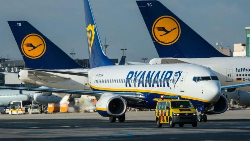 Ryanair в Україні: в "Борисполі" заявила про зниження базового авіазбіру