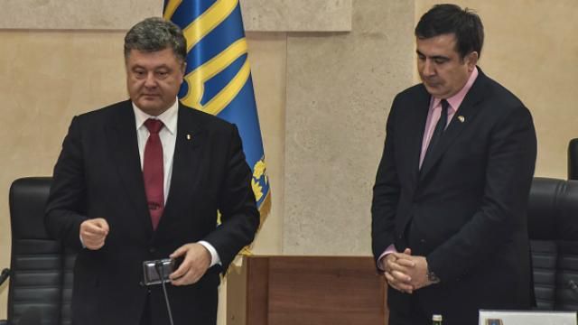 Порошенко про Саакашвілі: Я не знаю, чому він досі в Україні