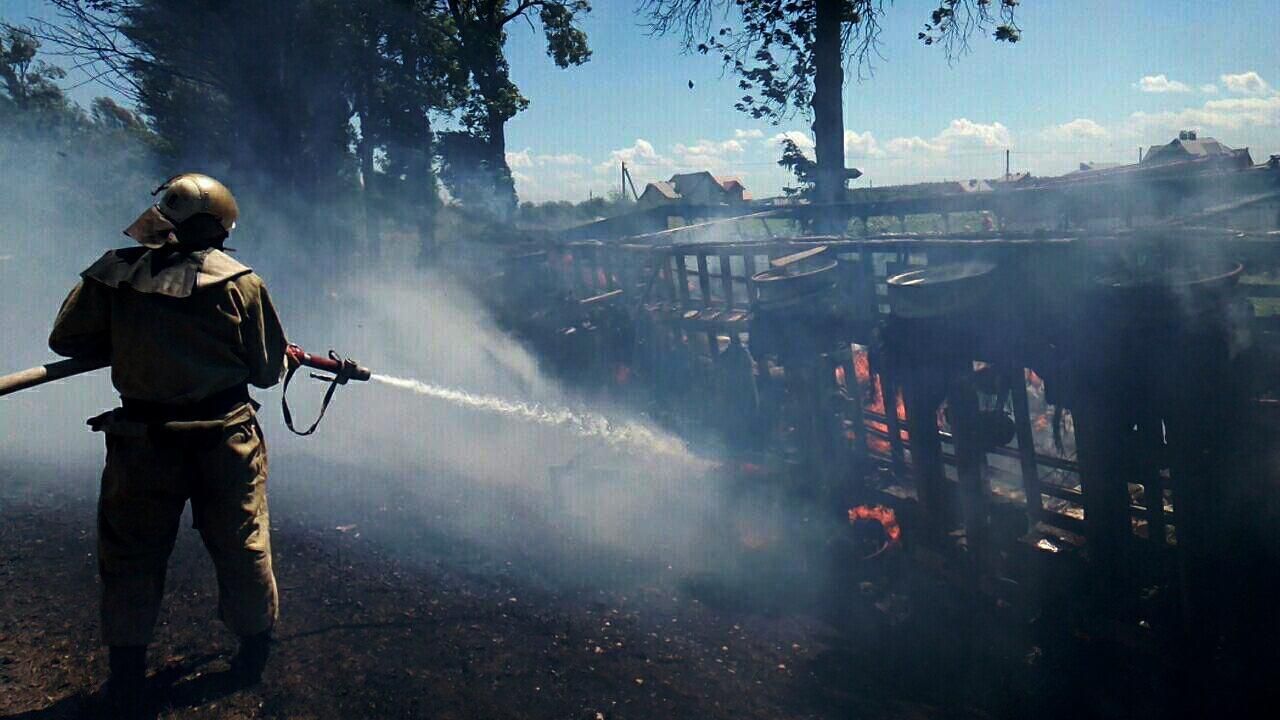 На Львовщине дотла сгорела фура с печеньем: фото На Львовщине дотла сгорела фура с печеньем: фото