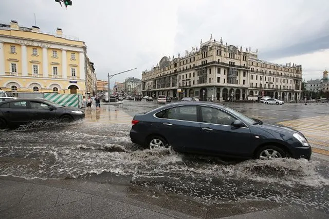 Москва, злива, негода, Росія