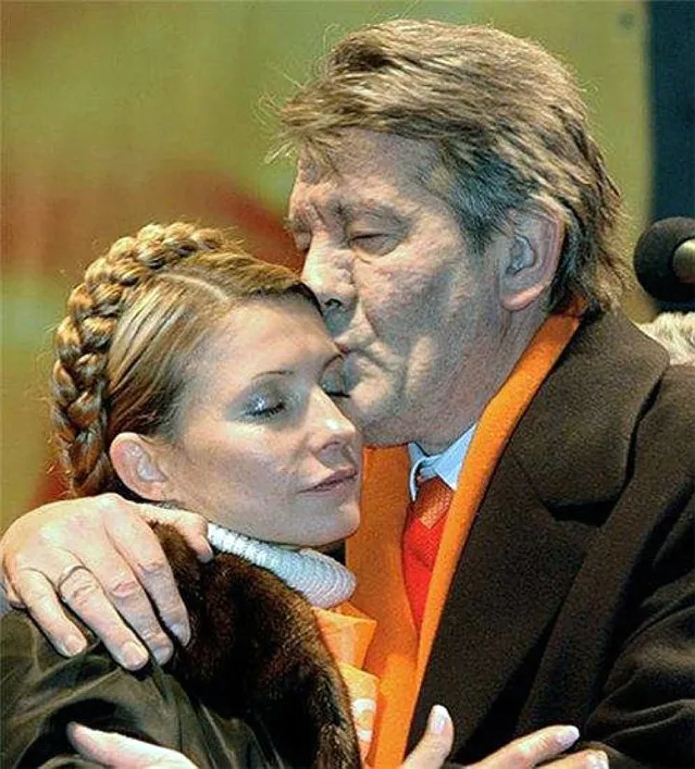 День поцілунків: Тимошенко і Ющенко