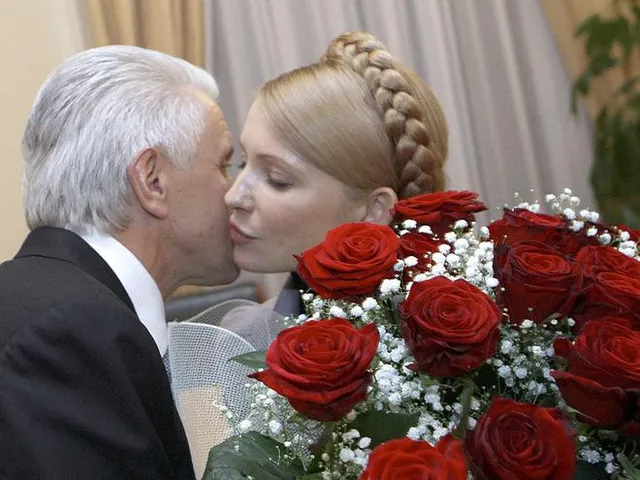 День поцілунків: Литвин і Тимошенко День поцілунків: Литвин і Тимошенко