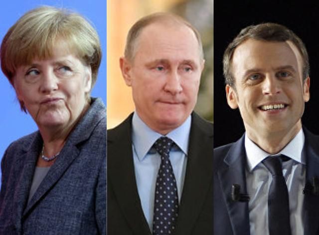 Путін обговорить Україну на зустрічі з Макроном та Меркель Путін обговорить Україну на зустрічі з Макроном та Меркель