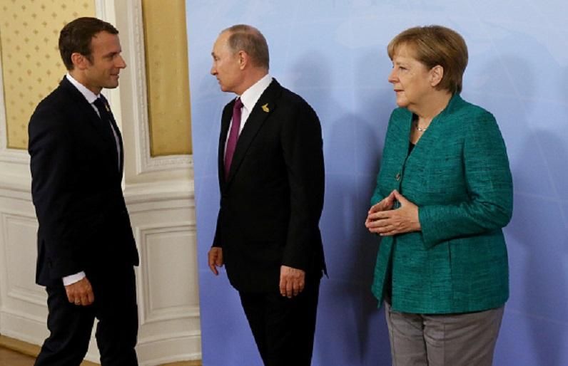 Путін, Макрон та Меркель дійшли згоди щодо України