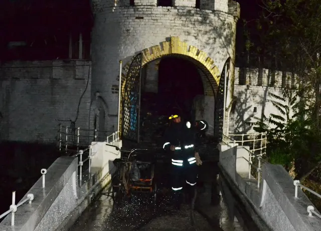 Пожежа, Одеса, ДСНС, Дюківський парк Пожежа, Одеса, ДСНС, Дюківський парк