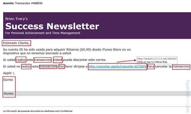 Користувачі Apple отримали сфабрикований лист Користувачі Apple отримали сфабрикований лист