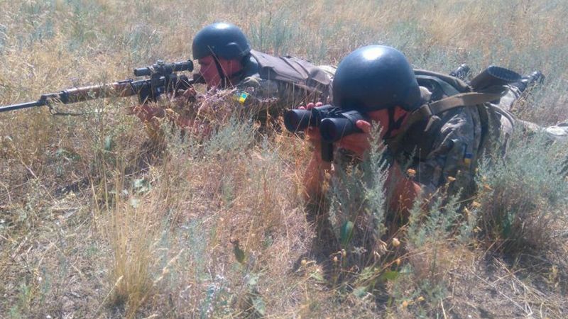 У оккупированного Крыма украинские пограничники проводят боевые учения У оккупированного Крыма украинские пограничники проводят боевые учения