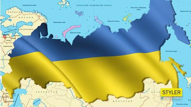 Карта будущего: Кипиани показал в Канаде карту, на которой вместо России большая Украина