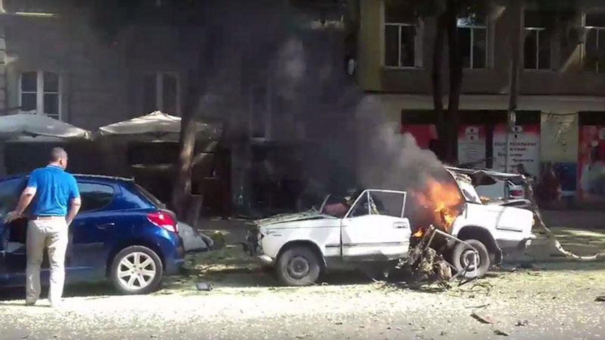 Вибух в Одесі: вибух авто в центрі Одесі - відео