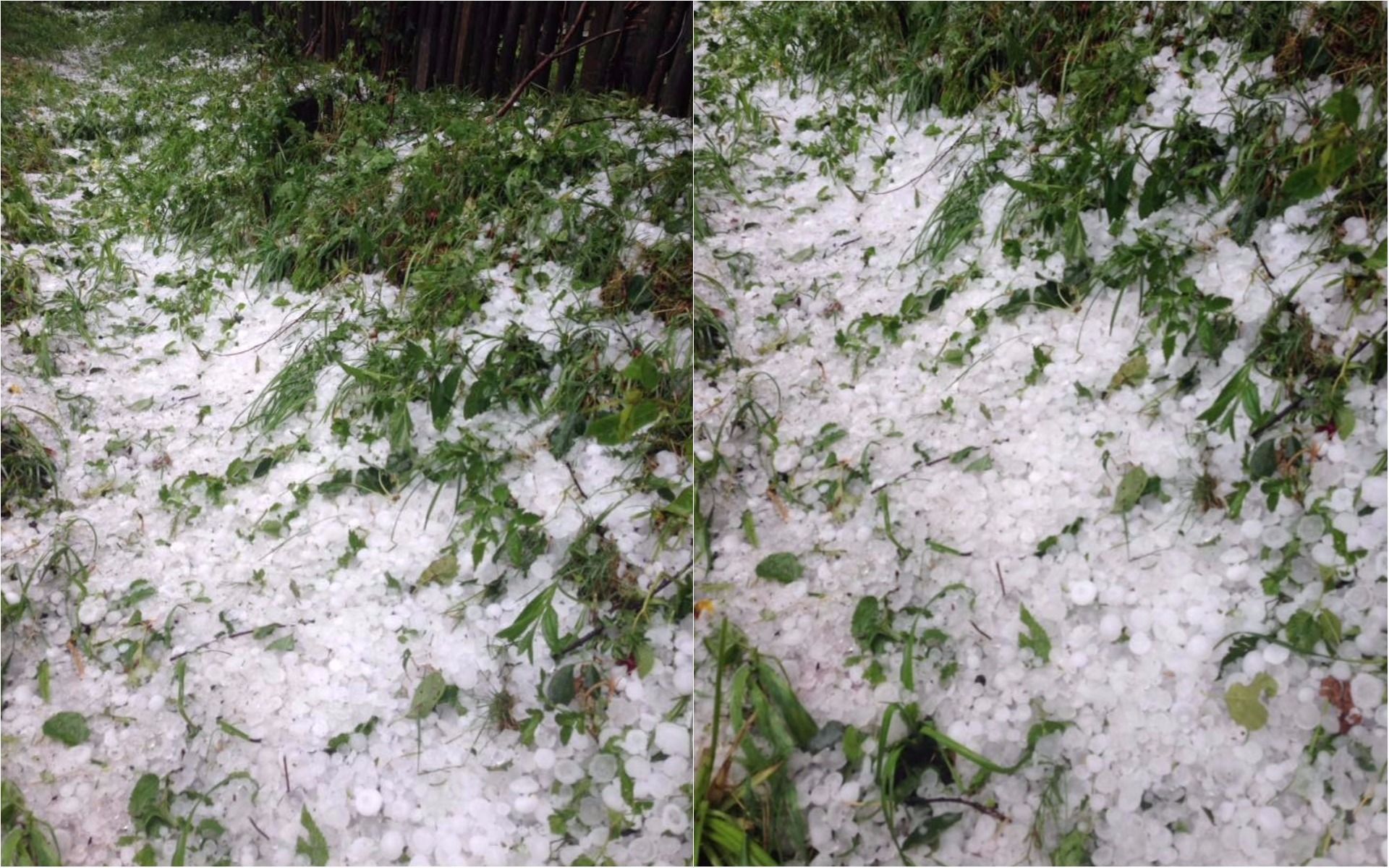 Наче снігом: Прикарпаття рясно засипало градом Наче снігом: Прикарпаття рясно засипало градом