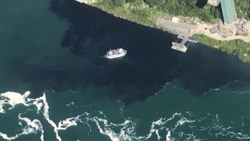 Ніагарський водоспад раптово став чорним: з'явилися фото