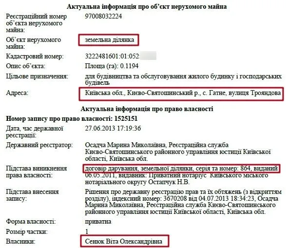 Родина військового прокурора сил АТО Олега Сенюка володіє чималими статками