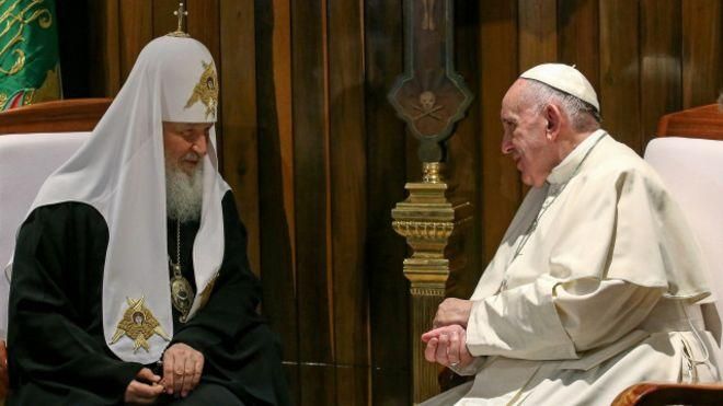 Вперше за багато років: Папа Римський може зустрітися із патріархом Кирилом у Москві