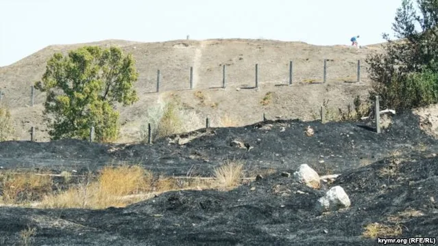 Крим, пожежа, Керч, анексія Крим, пожежа, Керч, анексія