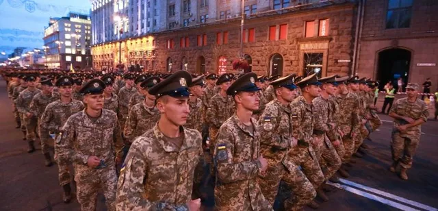 Репетиція військового параду до Дня Незалежності у Києві 