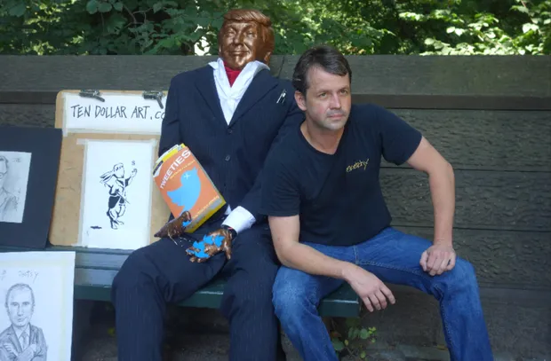 Скульптура Трампа у Нью-Йорку Скульптура Трампа у Нью-Йорку