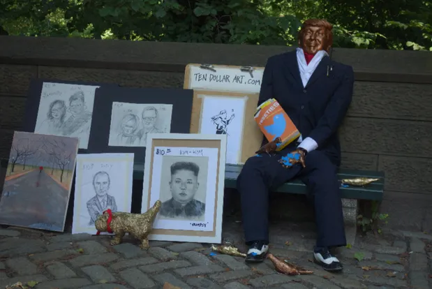 Скульптура Трампа у Нью-Йорку Скульптура Трампа у Нью-Йорку