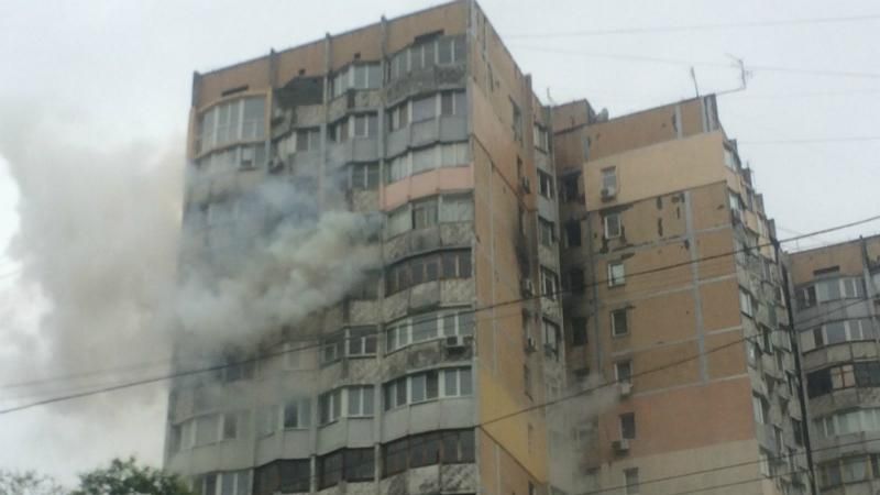 В Одессе горел 16-этажный дом более сотни жителей провели ночь на улице